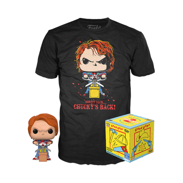 FUNKO POP! - Movie - Childs Play 2 Chucky die Mörderpuppe #841 mit Tee T-​Shirt